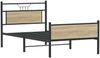 vidaXL Bettgestell ohne Matratze Sonoma-Eiche 100x190 cm Holzwerkstoff 4106974 Bild 3