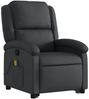 vidaXL Massagesessel mit Aufstehhilfe Schwarz Echtleder 3204266 Bild 4