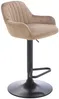 Vente-unique - ELEANA Barhocker SamtStoff Beige - B 49 cm x H 106 cm85 cm x L 47 cm Bild 5