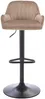 Vente-unique - ELEANA Barhocker SamtStoff Beige - B 49 cm x H 106 cm85 cm x L 47 cm Bild 3