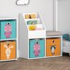 Kinderregal Luigi Weiß 72 x 79 cm Mini, mit 2 Faltboxen opt. 1 Vicco Bild 5