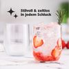 KONZEPT Gläser-Set Trinkgläser Set 6/12-teilig, Transparente 300ml, 6-tlg, Wassergläser Set, Ideal für Saft, Cocktails, Eiskaffee Bild 3
