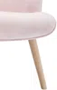 Vente-unique - VATELY Sessel SamtStoff Puderrosa - B 78 cm x H 95,5 cm x L 69 cm Bild 4