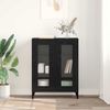 vidaXL Sideboard Schwarz Eichen-Optik 69,5 x 34 x 90 cm 880826 Bild 4