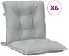 vidaXL Niedriglehner-Auflagen 6 Stk. Melange Hellgrau 100x50x7cm Stoff 4002381 Bild 2