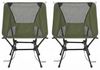 SONGMICS Faltbarer Outdoor Stuhl 2er Set, höhenverstellbarer Campingstuhl mit Stahlrahmen, 2 Seitentaschen, für Reisen, grün Bild 4