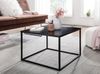 Couchtisch 60 x 60 x 40 cm Metall Wohnzimmertisch Industrial Schwarz | Sofatisch Quadratisch | Loungetisch Kaffeetisch Stahl | Beistelltisch Quadratisch Bild 5