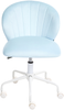 Schreibtischstuhl CHEERFUL Samtstoff Hellblau Bild 5