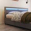 HOME DELUXE Familienbett mit Schubladen NUBE - 270 x 200 cm ohne Matratze Dunkelgrau Bild 4