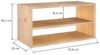 Astigarraga Kit Line Standregal Vollholzregal - Dinamic, Modulares Regal mit 2 Ebenen Bild 4