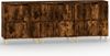 vidaXL Sideboards 3 Stk. Räuchereiche 60x35x70 cm Holzwerkstoff 3185772 Bild 2