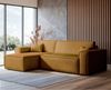 Selsey 'Scarlo' Ecksofa mit Schlaffunktion, Stauraum und Cordbezug, senfgelb, 83 x 244 x 145 cm Bild 3