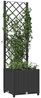 vidaXL Garten-Pflanzgefäß mit Spalier Schwarz 40 x 40 x 136 cm PP 318269 Bild 3