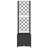 vidaXL Garten-Pflanzgefäß mit Spalier Schwarz 40 x 40 x 136 cm PP 318269 Bild 4