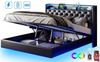 FUROKOY Polsterbett Doppelbett Stauraumbett mit Hydraulisch anhebbarer Kunstleder Schwarz (Bettgestell, Mit Kopfteil und Lattenrost), 140x200 cm,USB+TYPE-C,Steckdose,LED-Beleuchtung,Kunstleder Bild 4