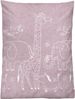 biberna Melange-Flanell Bettwäsche 0840520 TIERE, brombeer, 1x 100x135 cm + 1x 40x60 cm Bild 2