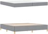 vidaXL Bettrahmen mit Matratze Hellgrau 200 x 200 cm Stoff 3398962 Bild 5