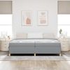 vidaXL Bettrahmen mit Matratze Hellgrau 200 x 200 cm Stoff 3398962 Bild 3