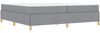 vidaXL Bettrahmen mit Matratze Hellgrau 200 x 200 cm Stoff 3398962 Bild 4
