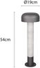 Moderne Wegeleuchte FRASER in Betonoptik & Anthrazit, Höhe 54cm Bild 4