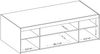 AX LIVING Groß Schrankaufsatz Weiß Storicos 4T 176,3 x 55,5 x 53 cm Bild 3