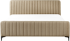 Bett mit Lattenrost Bouclé LUNAN 180 x 200 cm Taupe Bild 5