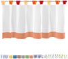 Bistrogardine mit Schlaufen ca. 150x45 cm Auswahl: orange - rot Bild 3