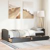 vidaXL Tagesbett mit 2 Schubladen ohne Matratze IRUN Schwarz 90x200cm 3314678 Bild 3