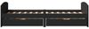 vidaXL Tagesbett mit 2 Schubladen ohne Matratze IRUN Schwarz 90x200cm 3314678 Bild 5