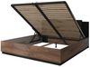 Doppelbett Bett Sigma mit Polsterung Ausführung Flagstaf Eiche dunkel - kupferrote App. / schwarz Bild 3