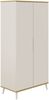 YUNY by PAIDI Kleiderschrank HAZEL in Beige, inkl. Kleiderstangen und Einlegeböden (B/H/T ca. 95-130/198/52cm, mit 2 oder 3 Türen) stabiler Drehtürenschrank aus Holz, mit Soft-Close-Funktion Bild 3
