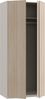 Forte PANOPTIK Kleiderschrank 90, schmaler, moderner Schrank, 2-türig, Schlafzimmer, Flur, Jugendzimmer, Holzwerkstoff, Kaschmir|Beige|Riva Eiche Holzdekor, 48 cm breit x 210,5 cm hoch x 54,2 cm tief Bild 5