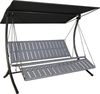 Angerer Freizeitmöbel Hollywoodschaukel Luxus Smart stone, 3-Sitzer, Bettfunktion, BxTxH: 210x145x160 cm Bild 4