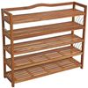 Schuhregal Holz Schuhschrank Schuh Regal 5 Etagen Schuhständer Schuhablage Bank Bild 2