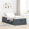 vidaXL Ottoman-Bett mit Matratze Dunkelgrau 100x200 cm Samt 3311166 Bild 3