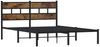 vidaXL Metallbett ohne Matratze Räuchereiche 160x200 cm 4017056 Bild 3