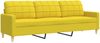 vidaXL 2-tlg. Sofagarnitur Hellgelb Stoff 3278324 Bild 5