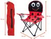 Spetebo Campingstuhl Kinder Campingstuhl mit Getränkehalter (Stück, 1 St), Garten Kinderstuhl faltbar mit Tragetasche Bild 2