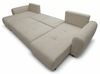 Selsey OLIDO Wohnlandschaft in U-Form mit Schlaffunktion, Beiger Samt Bild 3