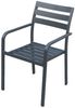 4x Garden Pleasure Alu Gartenstuhl Garten Stuhl Sessel Terrasse Möbel anthrazit Bild 2