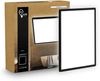 B.K.Licht - LED Deckenlampe mit indirektem Licht, Flach, Neutralweißes Licht, IP44, Panel, LED Lampe, Deckenleuchte, Badezimmer Lampe, Wohnzimmerlampe, Küchenlampe, 42 x 42 x 3 cm, Schwarz Bild 3