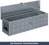 Aluminiumbox mit Deckel - Abschließbar | Alubox Deichselbox Alu Anhängerbox Werkzeugkiste Metall Transportbox Metallkiste, 80,5x22x22cm Silber Bild 2