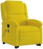 vidaXL Massagesessel mit Aufstehhilfe Elektrisch Gelb Samt 3204340 Bild 4