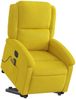 vidaXL Massagesessel mit Aufstehhilfe Elektrisch Gelb Samt 3204340 Bild 3