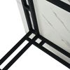 Esstisch B 140 x T 80 x H 74 cm, MDF-Tischplatte, schwarze Metallbeine, modernes Design Bild 5