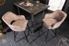 Design Barhocker FRANCE greige Ziersteppung Armlehnen Retro Bild 5