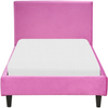 Bett mit Lattenrost FITOU 90 x 200 cm Samtstoff Fuchsia Bild 5