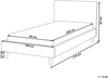 Bett mit Lattenrost FITOU 90 x 200 cm Samtstoff Fuchsia Bild 2