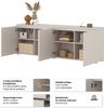 OTTO home Sideboard Modo, Breite 200 cm, moderne grifflose Kommode 4Türen, Anrichte mit viel Stauraum, Einlegeböden verstellbar Bild 3