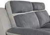 Vente-unique - Relaxsofa 3-Sitzer - Microfaser - Anthrazit & Hellgrau - TALCA Bild 5